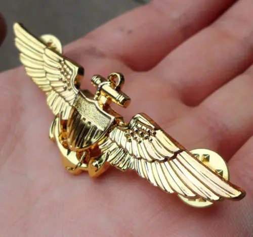 Значок авиатора военно-морской флоты Второй мировой войны булавка крылья | Спорт