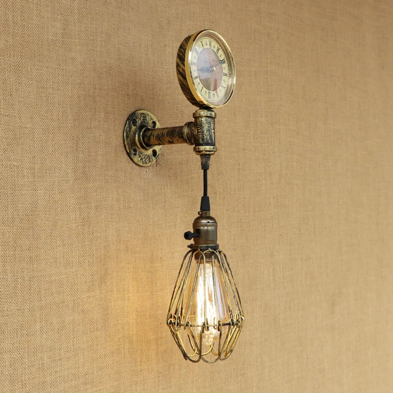 Настенный светильник в винтажном Европейском стиле светодиодный для помещения