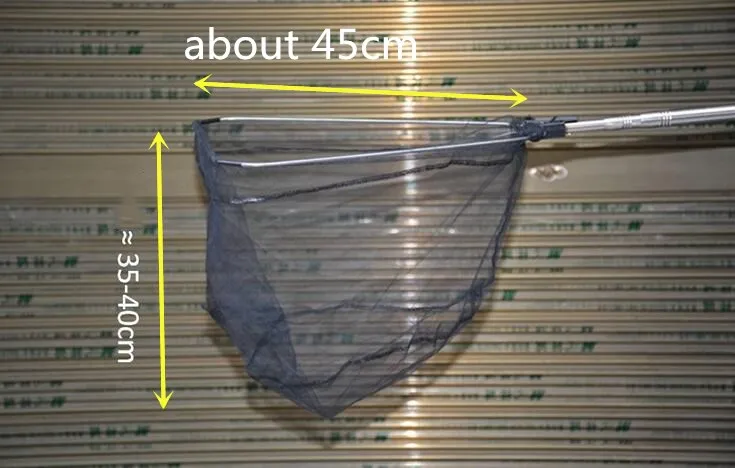 Hand Fishing Nets Stainless steel 180cm 210cm Telescoping Foldable Landing Net Pole casting network trap fishing nets | Спорт и