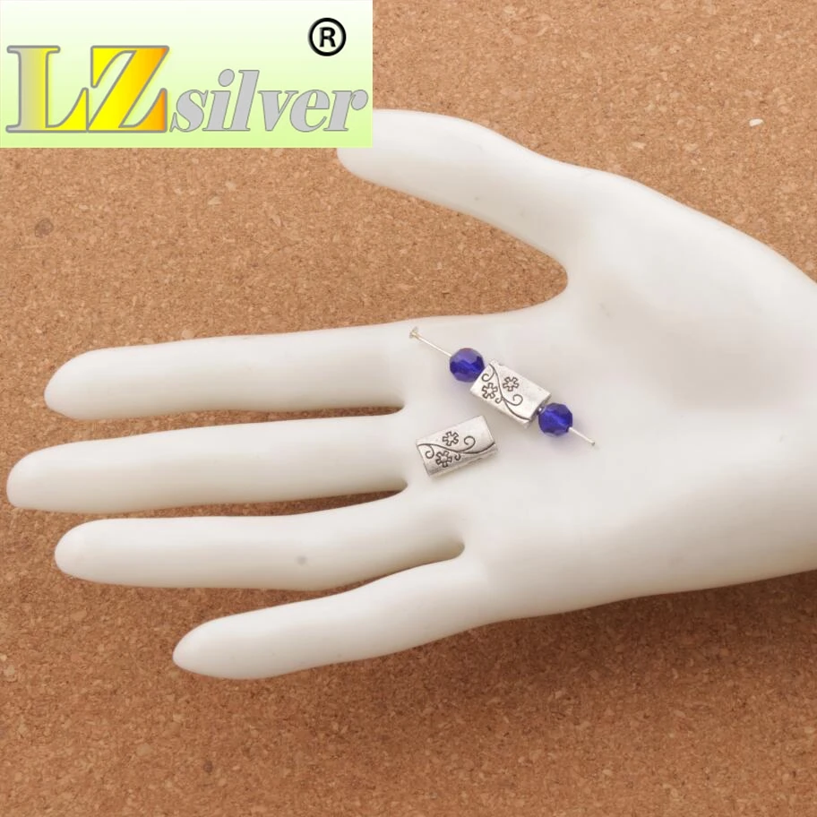 

Rectangle Plum Flower Charm Beads 12.7x7.6mm 200PCS zinc alloy Spacers Jewelry Findings L638