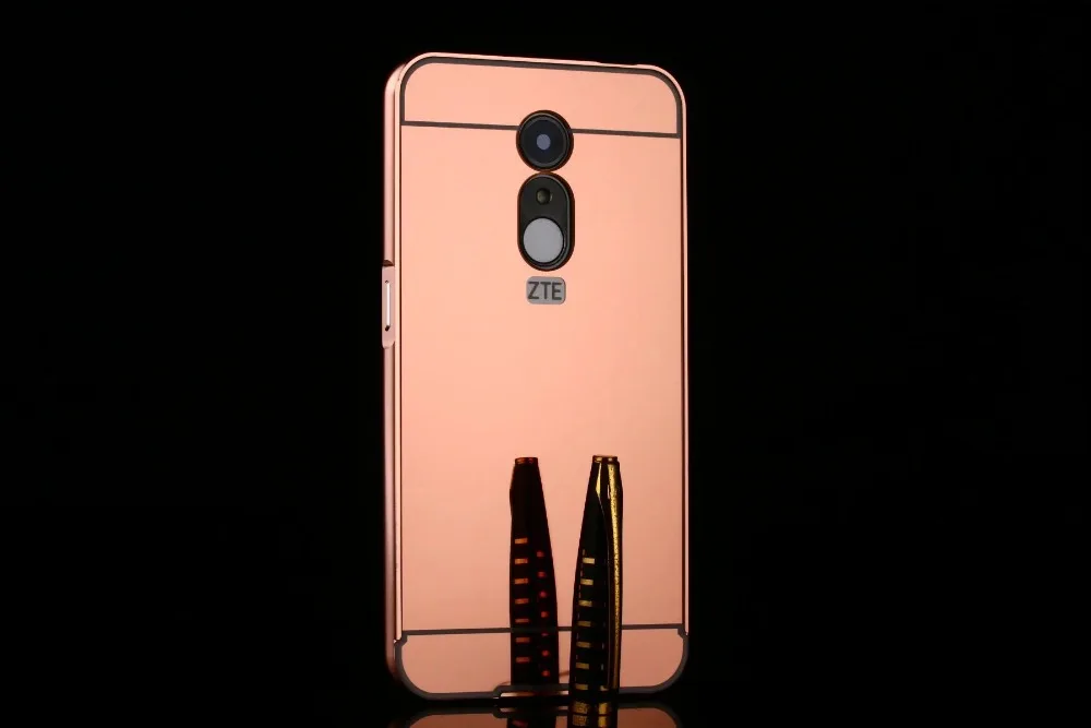 Для ZTE blade A910 случае 5.5 &quotРоскошные Покрытие Зеркало Алюминий металлический