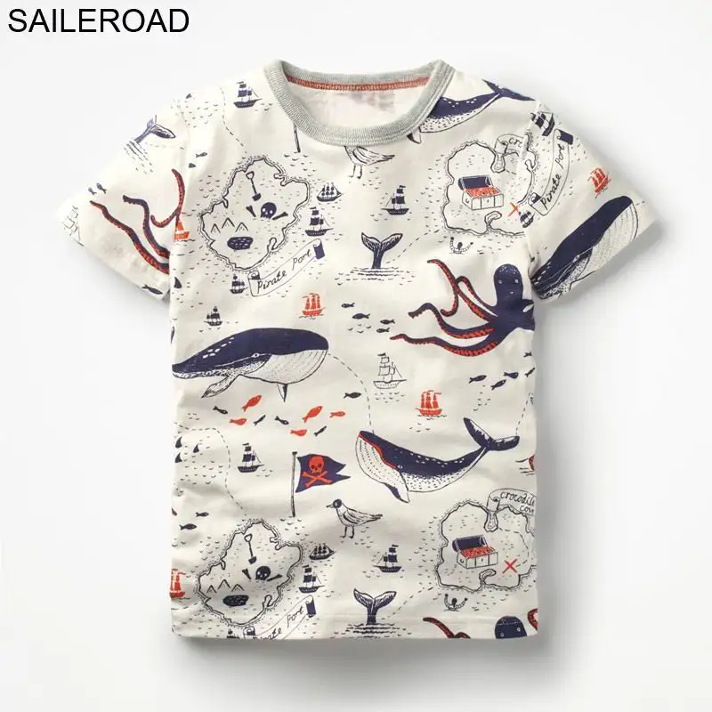 SAILEROAD 2-7лет Животных Жираф Принт Дети Мальчики Топы Футболки для Летних Детей Младенческой Мальчики Девочки Шорты Одежда - Цвет: 2652 same picture