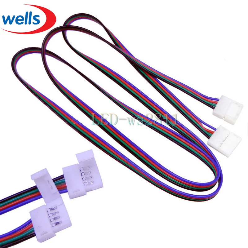 Новый светодиодный RGB кабель длиной 1 м для светодиодной ленты 5050 RGB|rgb cable|led rgb