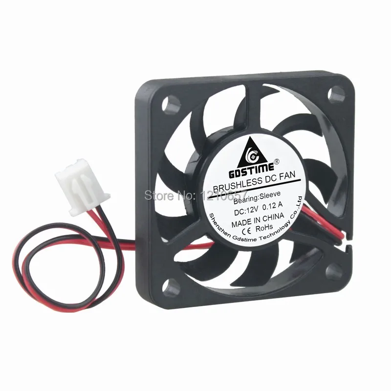 1 шт. Gdstime 4 см 40 мм x 7 4007 DC 12 В 2 контакта радиатор охлаждающий вентилятор|cooler fan|radiator