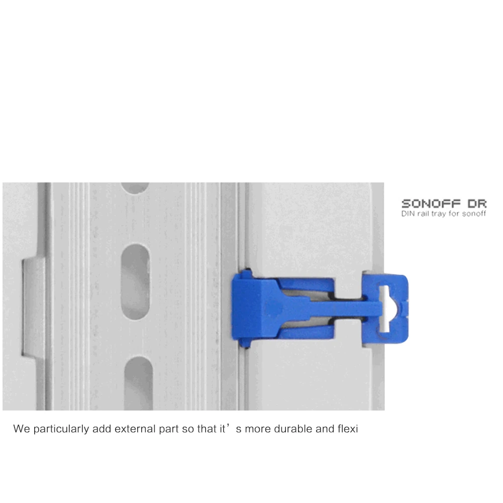 Sonoff dr Din Rail лоток Регулируемый монтируемый рельсовый держатель решение для