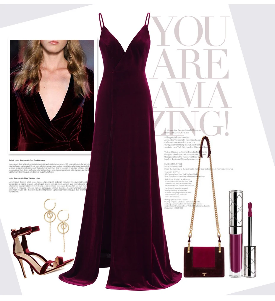 Robe De Soiree сексуальные велюровые вечерние платья Ever Pretty 07181 с глубоким v-образным вырезом Элегантные Бархатные вечерние платья сезона зима-осень