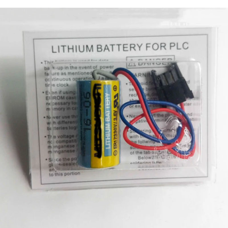 Батарея A6BAT ER17330V PLC Размер 2/3A 3 6 V литий ионная батарея с разъемом для батареи Mitsubishi