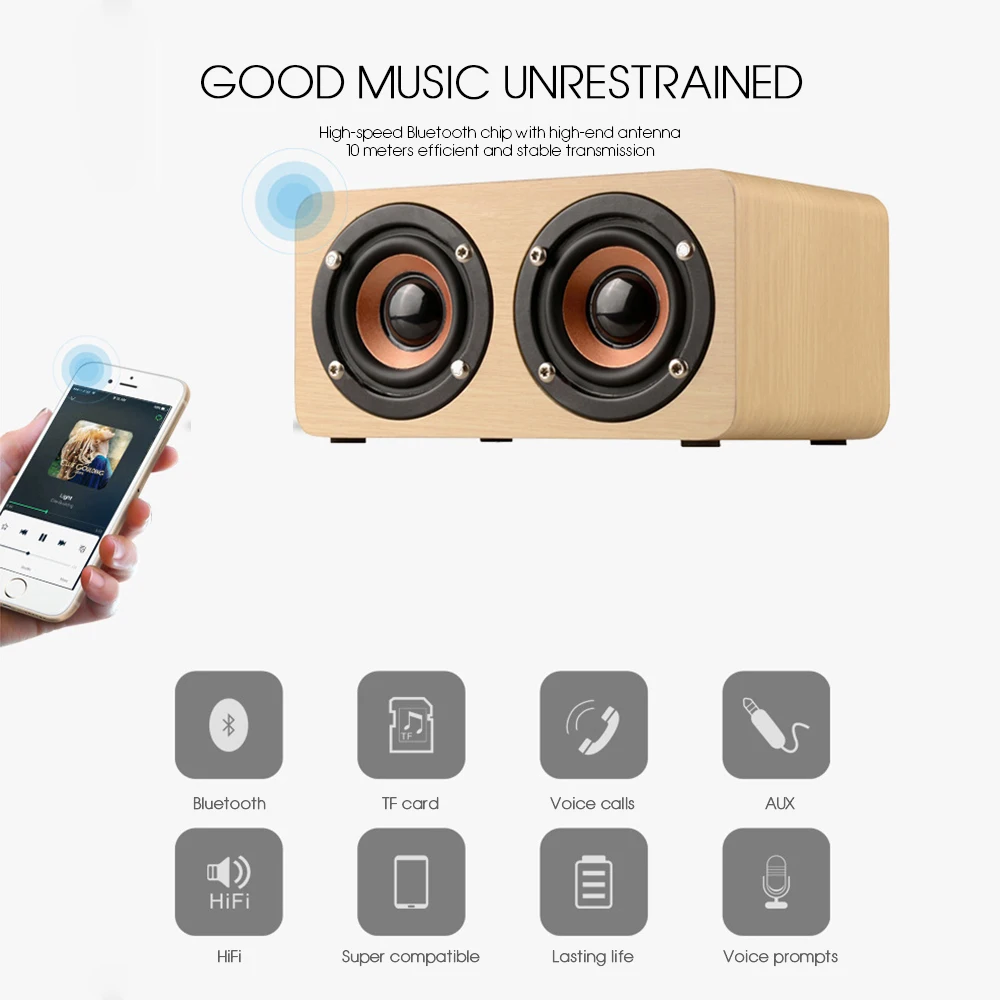 Abuzhen bluetooth колонка картонная звуковая панель мощный бас музыка звук разрешение