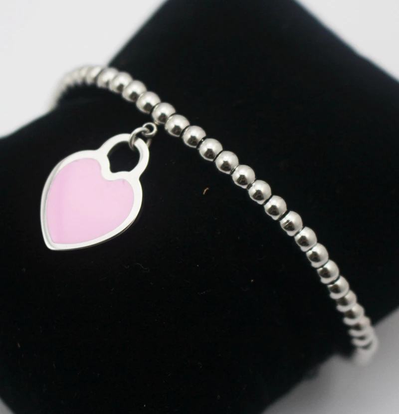 2017 летние трендовые Подвески Металлические бусины браслеты розовый браслет с