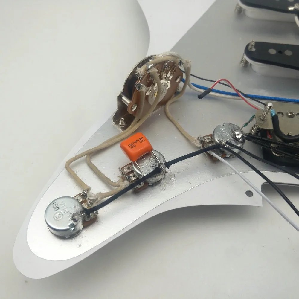 Wilkinson WVS Alnico V 60 s одна катушка гитары ЗВУКОСНИМАТЕЛИ ДЛЯ SSH Гитара Stratocaster, гитары Pickguard линия в сборе/комплект