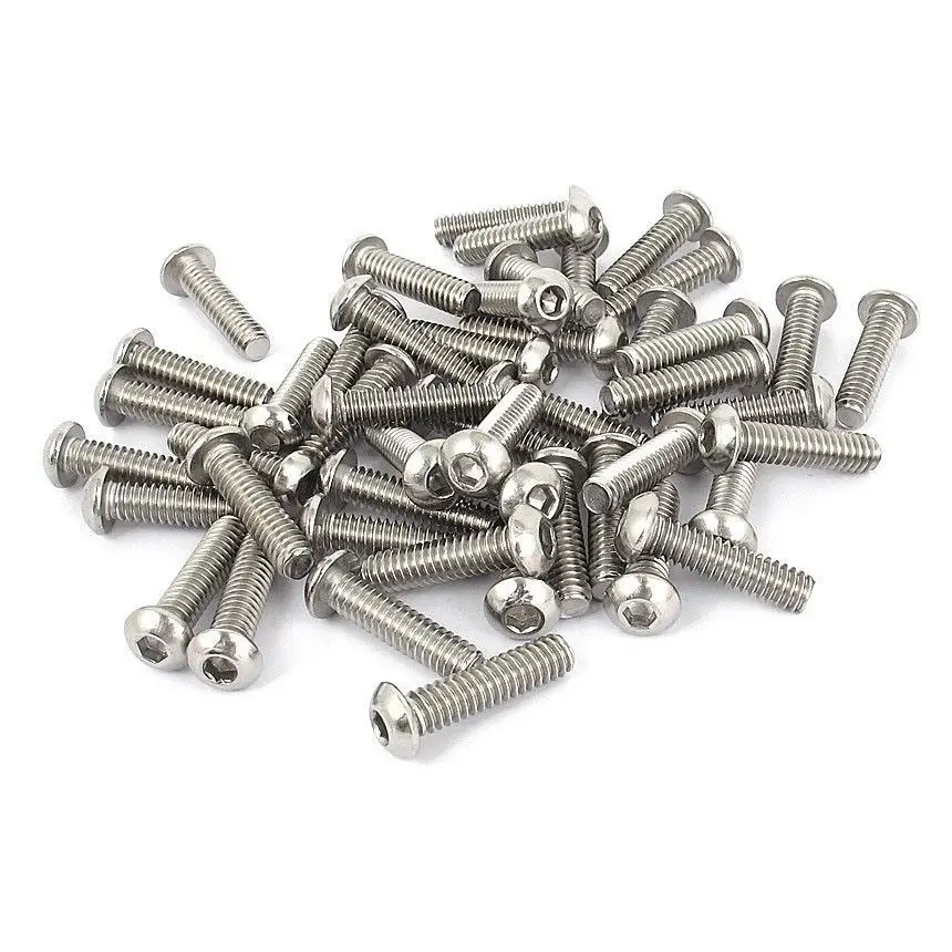 50 шт. 1/4 Inch-20x1 дюймов болты с шестигранной головкой Болты Винты 304 из нержавеющей