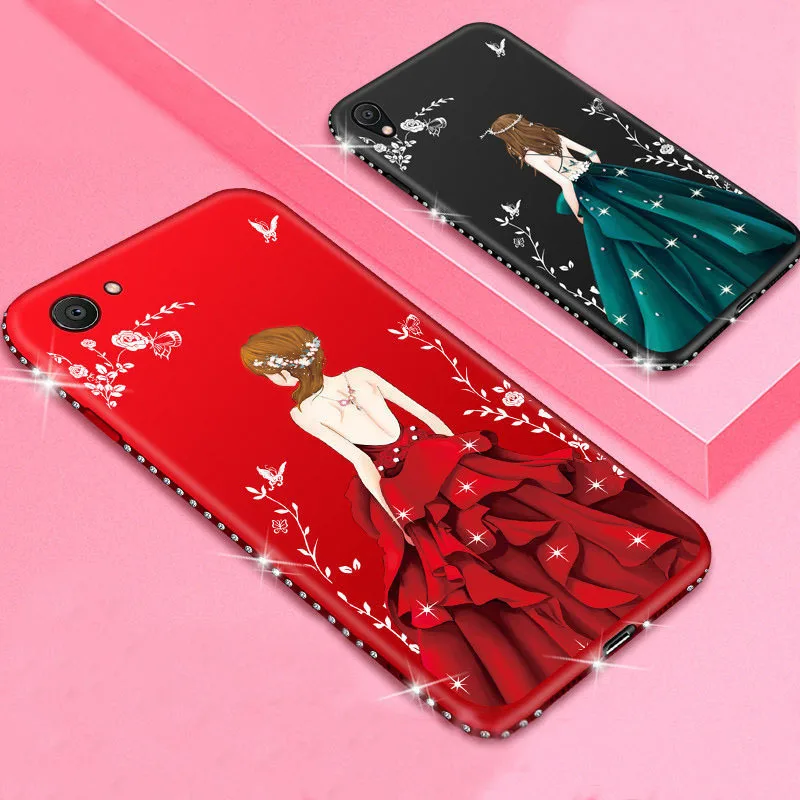Phone Cases For iPhone Xs Max X Xr 7 6 8 6S Plus 5 5s Case Glitter Soft Silicone Color Diamond Bling Girl TPU Cover |