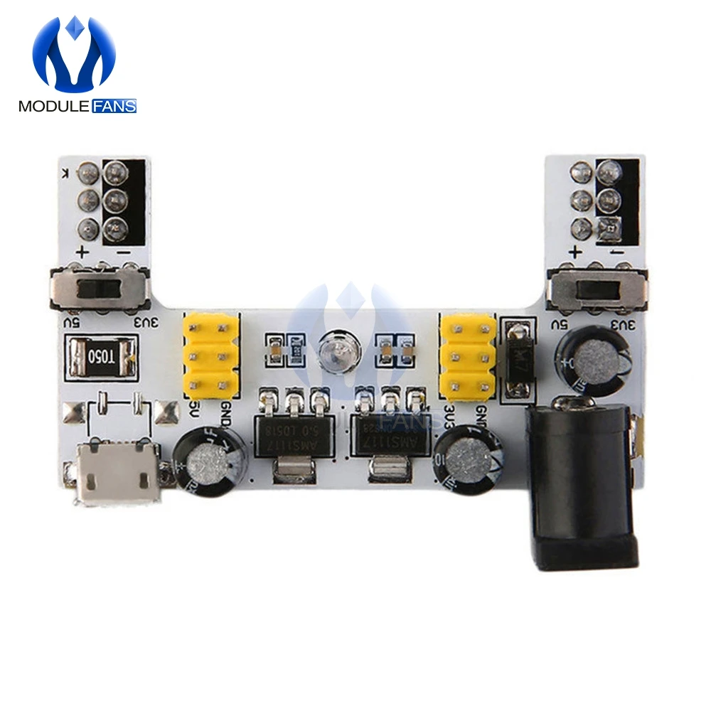 MB102 Micro USB Интерфейс макет Питание модуль MB 102 для Arduino белого цвета доступен в 5V 3 V 2