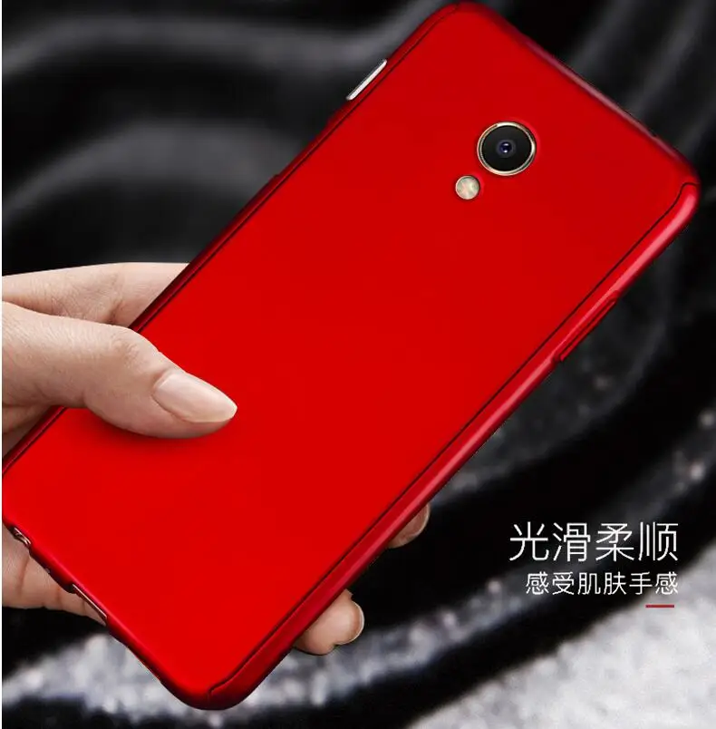 Чехол 360 градусов для Meizu M6s mblu S6 чехол защитный телефона с закаленным стеклом Meilan