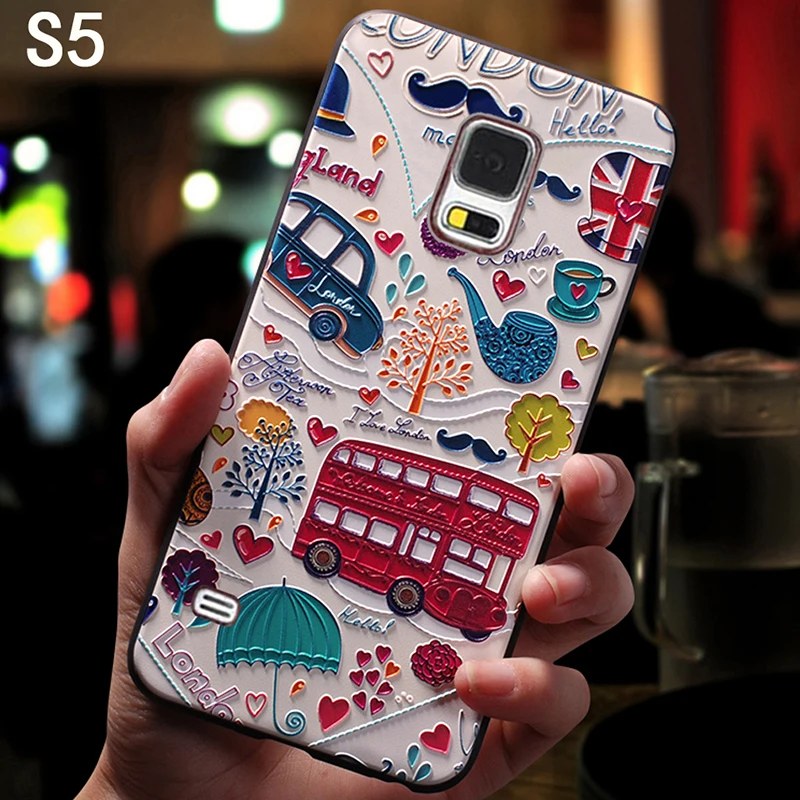 yonlintan silicone silicon 3D luxury coque cover case For Samsung Galaxy S5 S 5 Neo i9600 Back cute phone 360 Original cases |