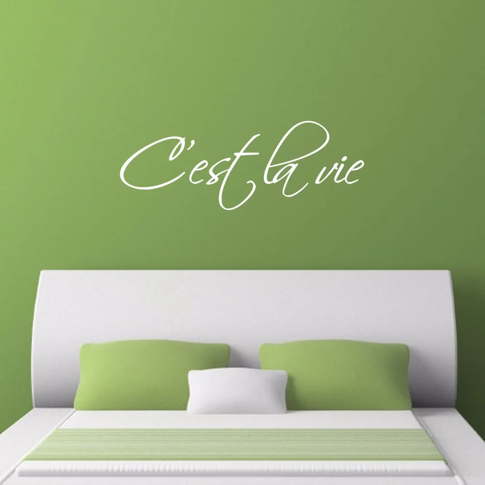Cɾst la vie wall sticker - That's life Quote Wall Decal Living Room Home Decoration Family Mural Poster | Дом и сад