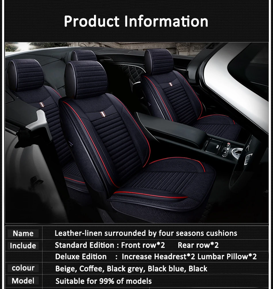 Автомобильный чехол для сиденья из льняной кожи для Honda Civic Accord Fit Element Freed Life Zest, автомобильные аксессуары, автомобильный стиль