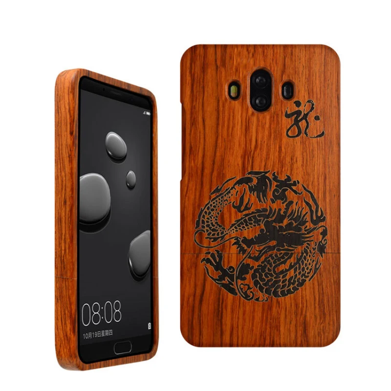 New Natural Wood Case For Huawei Mate 10 9 Original Wooden Phone Housing Back Cover 7 8 Vintage |