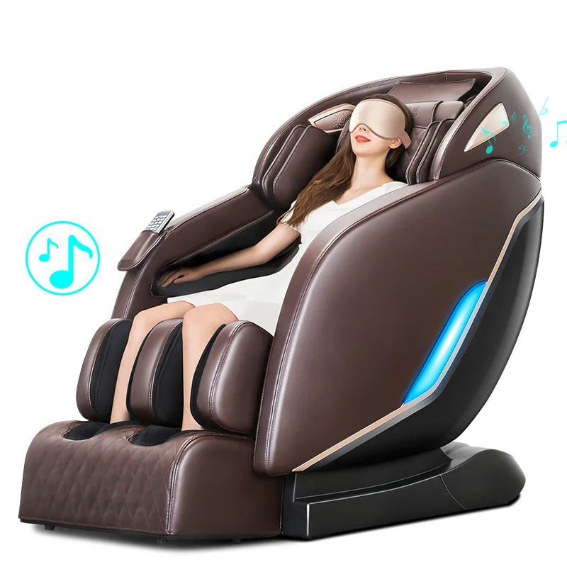 Black and brown Новинка LEK 988Q8 145SL полностью автоматическое массажное кресло Шиацу Массажное кресло для всего тела Массажное кресло с нулевой гравитацией массажный диван - Цвет: Black and brown