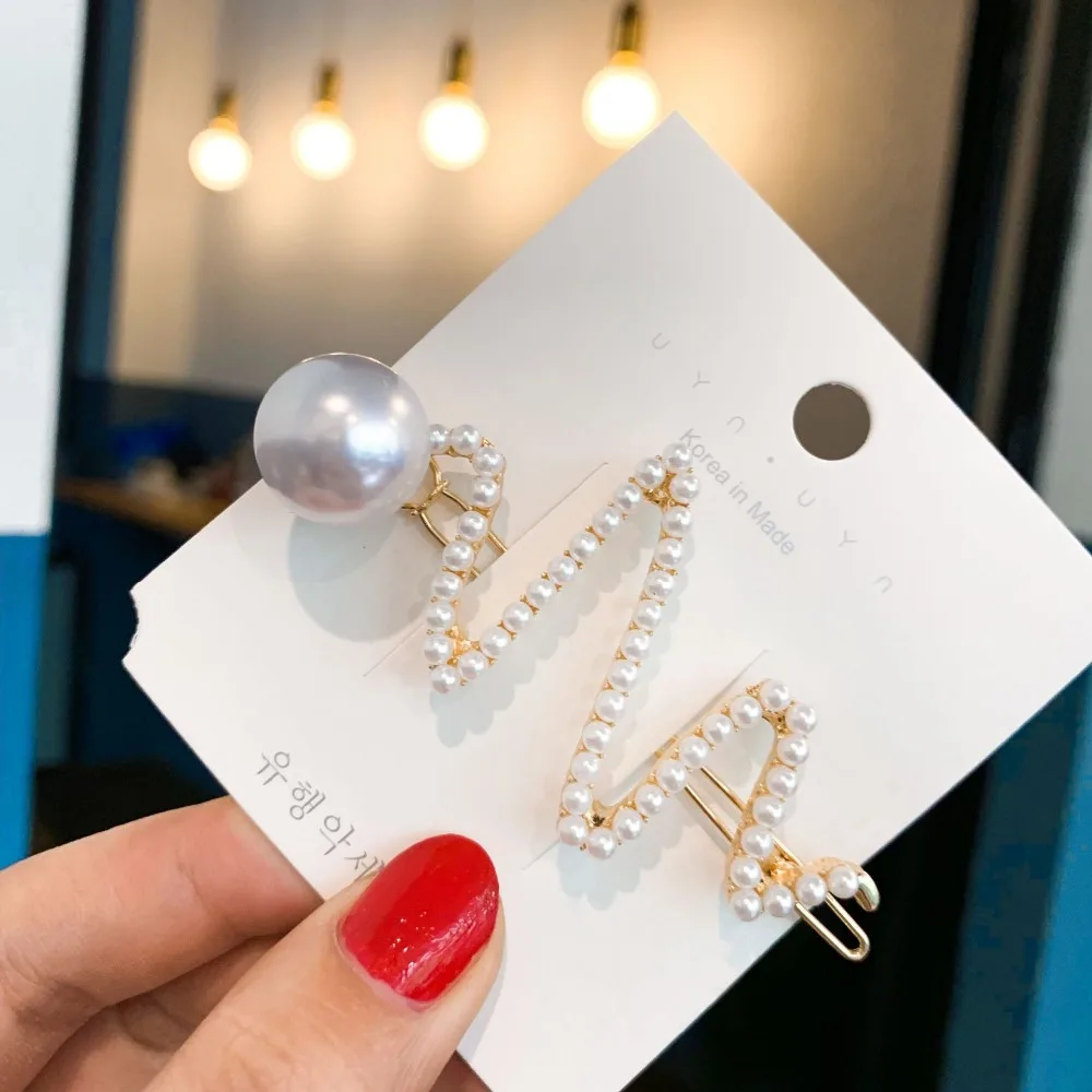 Элегантные женские шпильки с буквенным принтом корейские милые заколки для