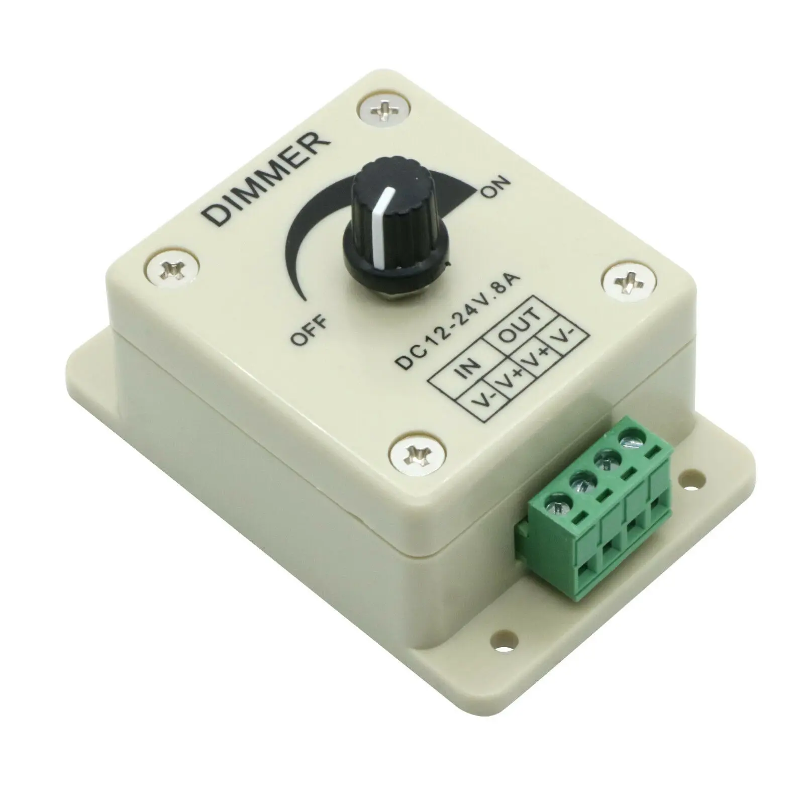 12V 24V светодиодный диммер переключатель 8A Напряжение регулятор регулируемый turbo