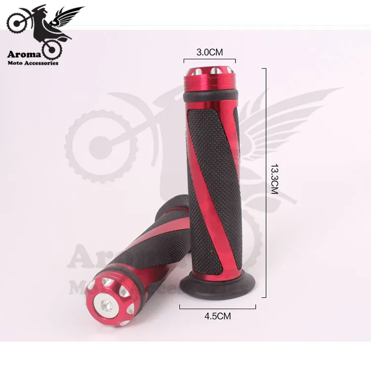 

22mm 7/8' inch motorcycle handlebar universal colorful motorbike grip for honda moto Accessories moto Handle Grip red shine part