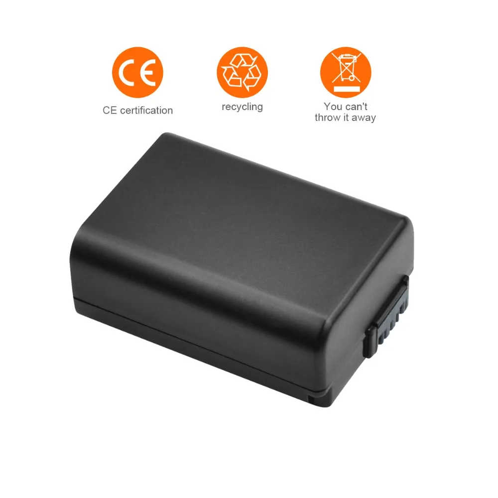 Сменный аккумулятор Powtree для камеры Sony 7 2 в 2000 мАч NP FW50 NPFW50 NEX 5T 5R 5TL Alpha a7R 7S a7S a3000 a5000