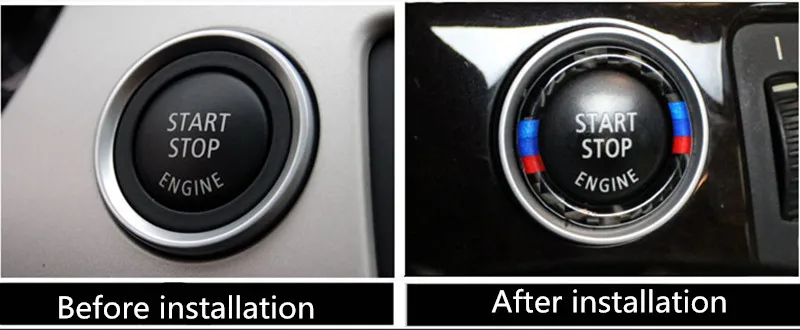 Кольцо из углеродного волокна для кнопки запуска и остановки двигателя BMW 3 серии