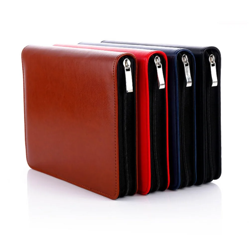 Ежедневный держатель ручки для карточек A5 2018 кожаный карточек|leather padfolio|a5