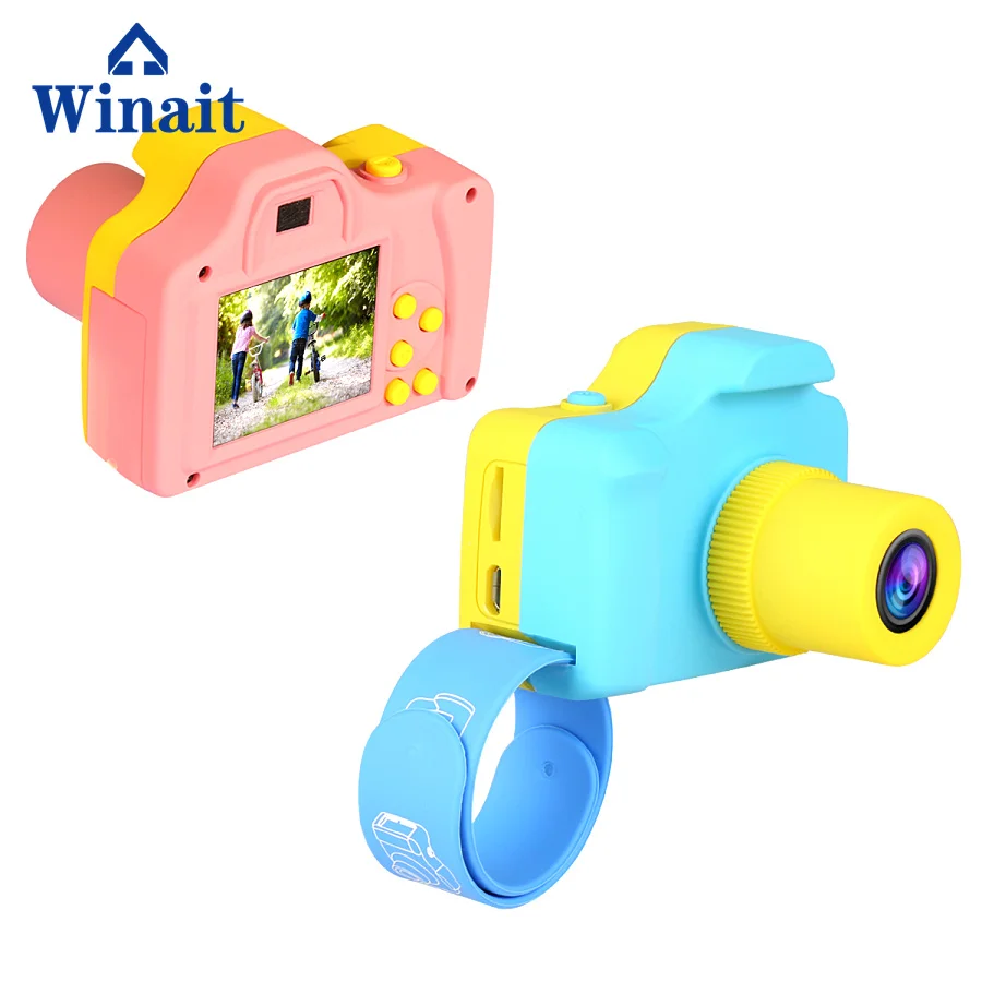 Winait MP1514 MINI милая розовая 16mp Детская цифровая видеокамера сделай сам линейка с