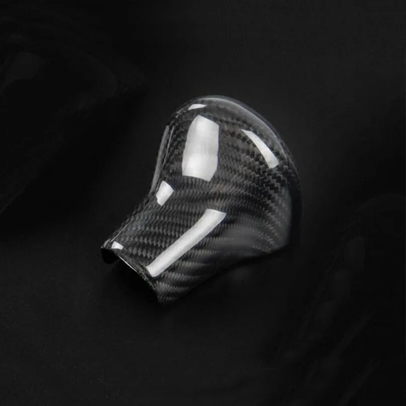 Black Carbon Fiber Gear Shift Grip Knob Cover For Audi A4 A5 A6 A7 S6 S7 Q5 Q7 | Автомобили и мотоциклы