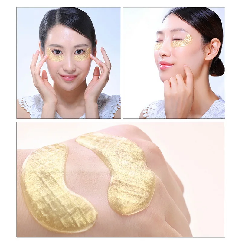 LANBENA Золотая маска для глаз коллагеновая Круглый круглый мешок ночного сна ухода