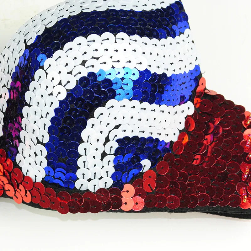 Женский клубный костюм блестящий лифчик с пуш-ап | Женская одежда