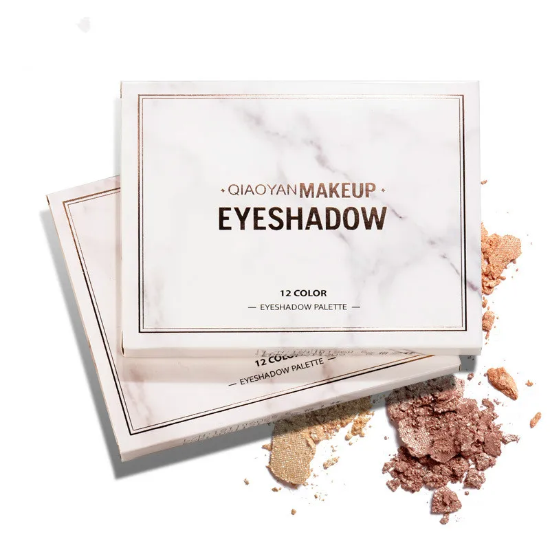 Матовые открытые мраморные тени для век водонепроницаемые 12 цветов цвет земли