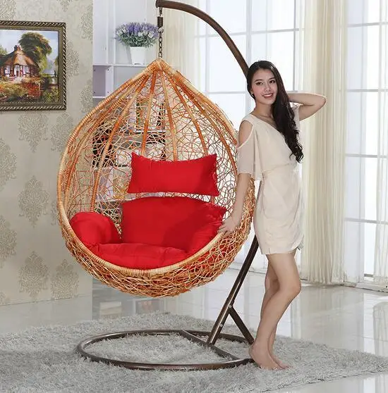 

rattan single seat hanging casual swing chair