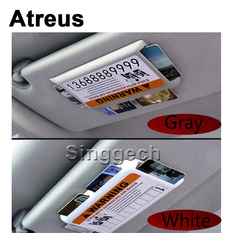 Atreus новый автомобиль Бизнес держатель карты парковки для Hyundai Solaris Tucson 2016 kia Rio K2 Ceed
