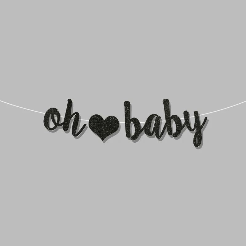 Oh baby banner для мальчиков и девочек Вечерние Декорации первого дня рождения Детские