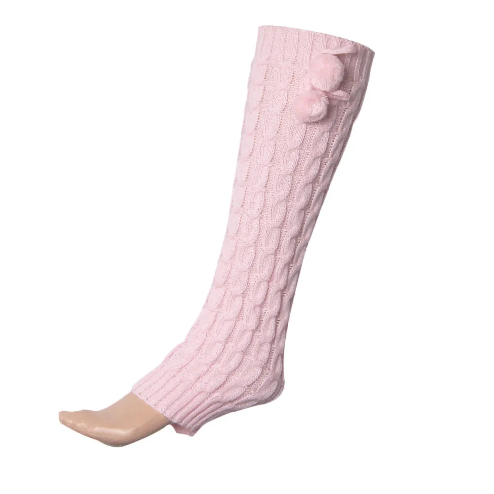 Дизайн Womail модные вязаные гетры шар декоративное голенище Sockings Oct6 Прямая fed30