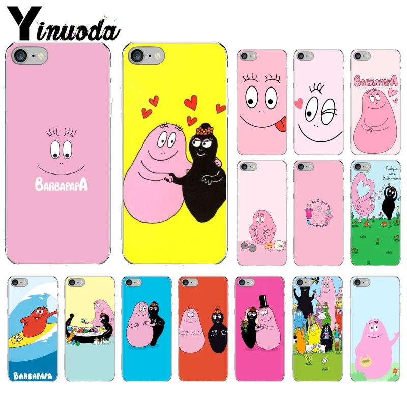 

Yinuoda Cute cartoon Barbapapa Silicone Transparent Phone Case for Apple iPhone 8 7 6 6S Plus X XS MAX 5 5S SE XR Mobile Cases