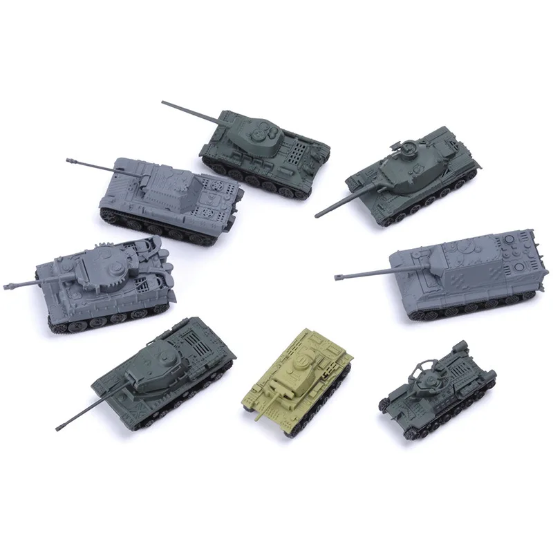 Сборная модель танка Второй мировой войны 8 шт./компл. 3d головоломка Тигр T34
