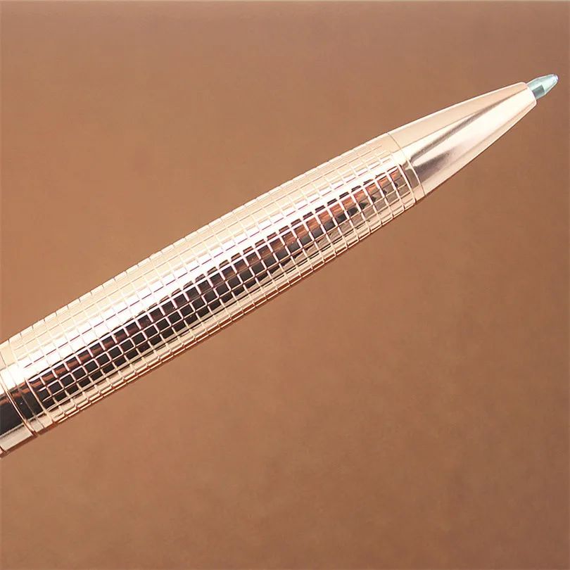 Шариковая ручка со стразами стержень под розовое золото чёрный для письма