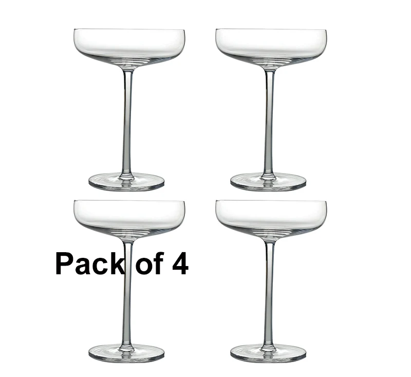 Clear set of 4 4 шт 180 мл купе Коктейльные бокалы Мартини Набор бокалов из 4 - Цвет: Clear set of 4