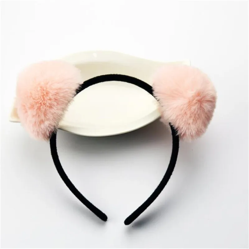Korean Cloth Short Plush Cat Ear Headband Cute Women Girls Kids Party Festival Fantastic Hair Accessories HairBand | Аксессуары для