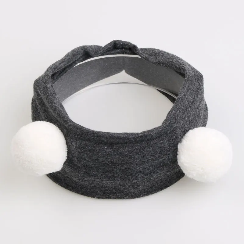 

Baby Pompom Headwear Elastic Turban Cute Hairband Newborn Toddler Head Wrap Winter Headwear Girls Head bands TS172