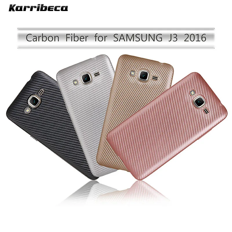 Carbon fiber silicone case For samsung galaxy j3 2016 SM-J320F/N funda coque hoesje puzdra tpu cove kryt tok etui carcasa husa |