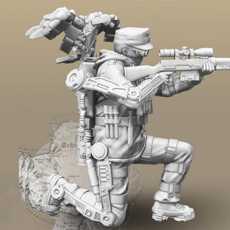 1/35 Снайпер с дроном Recon модель солдата GK из смолы разобранный и Неокрашенный