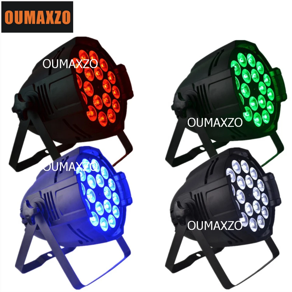 

4pcs/lot high brightness color changing led uplight 18pcs 12w 4in1 led par nightclub lighting slim led par 64 4in1 18pcs dmx led