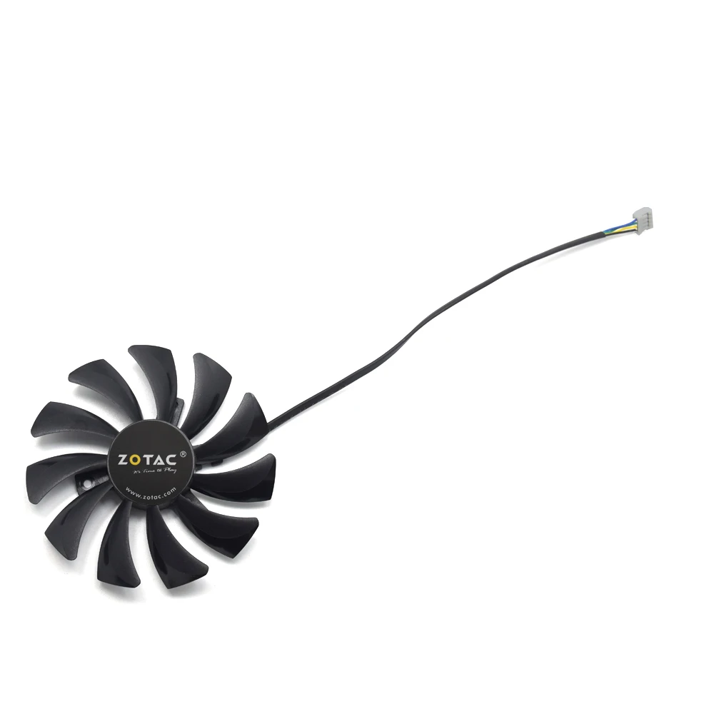 Охлаждающий вентилятор 85 мм T129215SH T129215SU DC12V 0.30AMP 4PIN для Zotac GeForce N1060IXOC 6GD GTX 1060 3 ГБ Mini