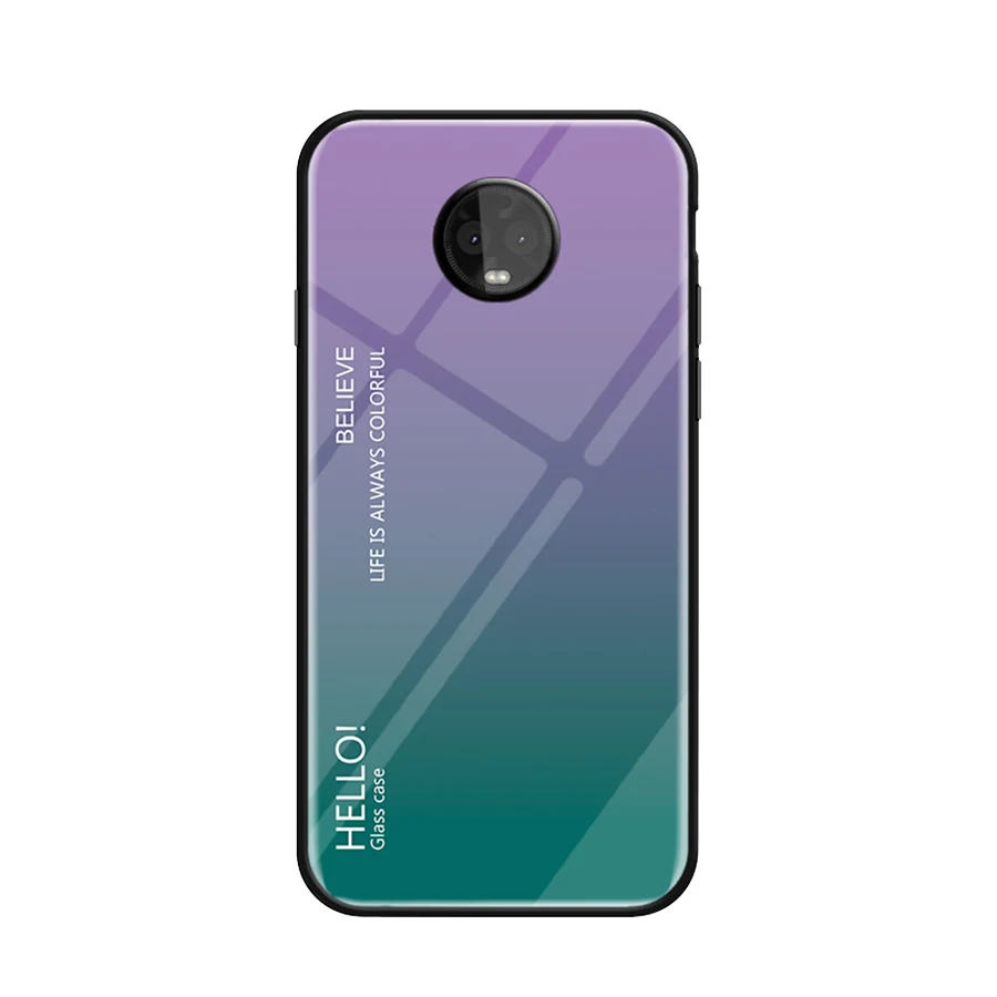 Чехол RIJOW для Moto G6 Plus чехол G5s модные чехлы с градиентом на заднюю панель из