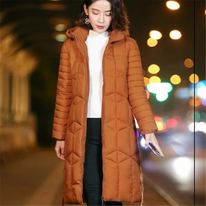 2020 пуховое хлопковое Женское зимнее пальто с капюшоном куртки женские большие